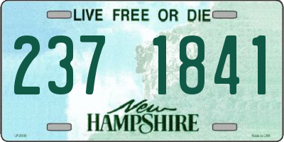NH license plate 2371841