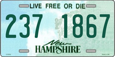 NH license plate 2371867