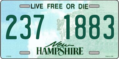 NH license plate 2371883