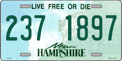 NH license plate 2371897
