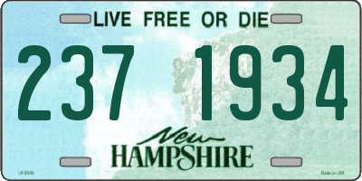 NH license plate 2371934