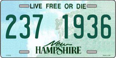 NH license plate 2371936