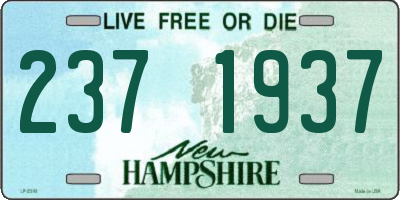NH license plate 2371937