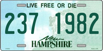 NH license plate 2371982