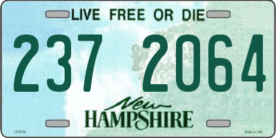 NH license plate 2372064