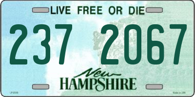 NH license plate 2372067