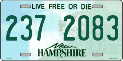 NH license plate 2372083