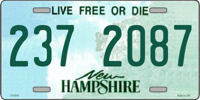 NH license plate 2372087