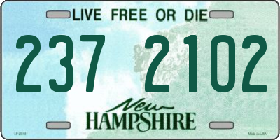 NH license plate 2372102