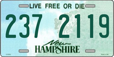 NH license plate 2372119