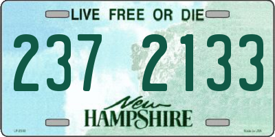 NH license plate 2372133