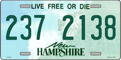 NH license plate 2372138