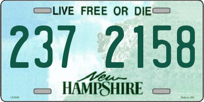 NH license plate 2372158