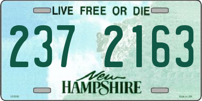 NH license plate 2372163