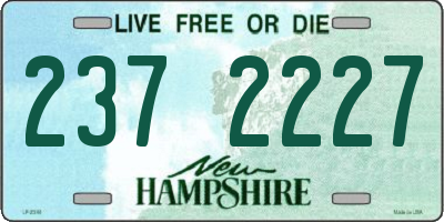 NH license plate 2372227