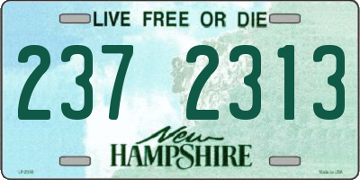 NH license plate 2372313