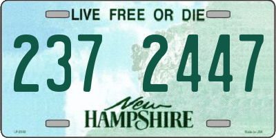 NH license plate 2372447