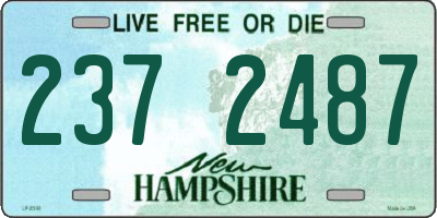 NH license plate 2372487