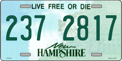 NH license plate 2372817
