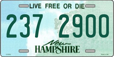 NH license plate 2372900