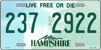 NH license plate 2372922