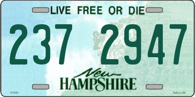 NH license plate 2372947
