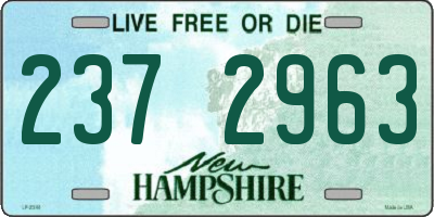 NH license plate 2372963