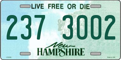 NH license plate 2373002