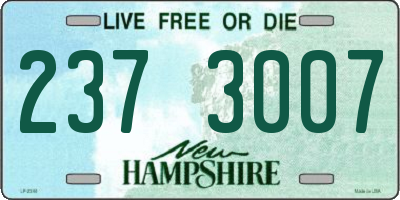 NH license plate 2373007