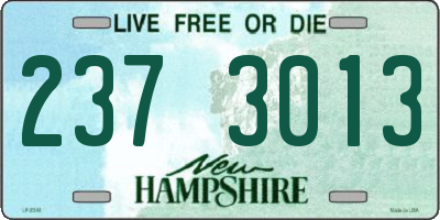 NH license plate 2373013