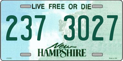 NH license plate 2373027
