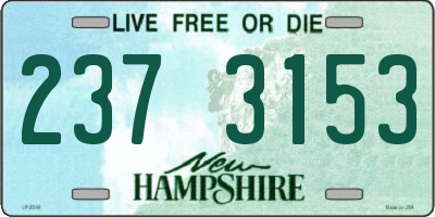 NH license plate 2373153