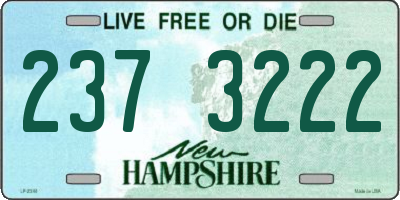 NH license plate 2373222
