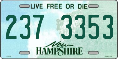 NH license plate 2373353