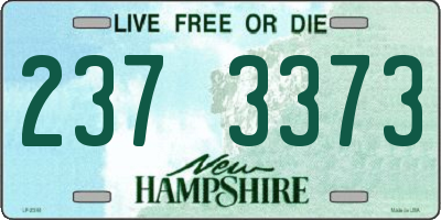 NH license plate 2373373