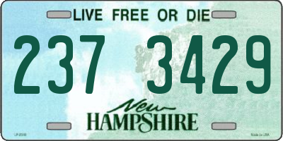 NH license plate 2373429
