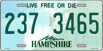 NH license plate 2373465