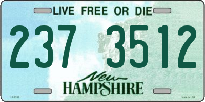 NH license plate 2373512