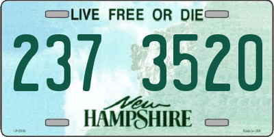 NH license plate 2373520