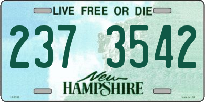 NH license plate 2373542