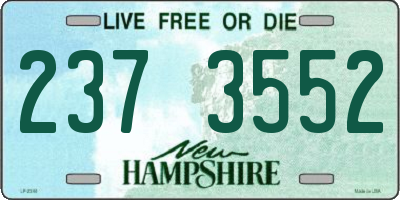 NH license plate 2373552