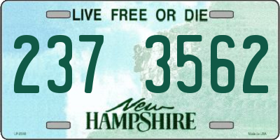 NH license plate 2373562