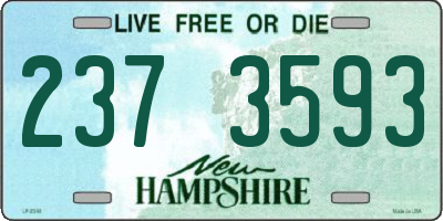 NH license plate 2373593