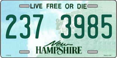 NH license plate 2373985