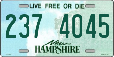 NH license plate 2374045
