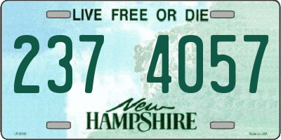 NH license plate 2374057