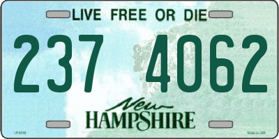 NH license plate 2374062