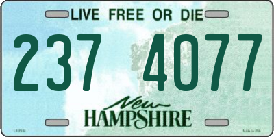 NH license plate 2374077