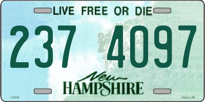 NH license plate 2374097