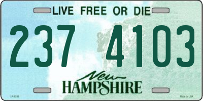 NH license plate 2374103